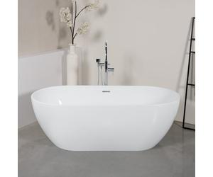 PREMIUM 200 vasca da bagno ovale freestanding L: 169 La: 80 A: 56,5 cm, PR1274, 200 bianco [Vasche da Bagno > Vasche da Bagno Freestanding]