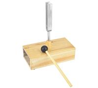 Premium 440Hz Tuning Fork with Finish & Wooden Resonator Box for Physics Experiments, Sound Resonance Demonstrations Educational Vibrational Studies