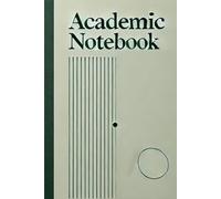 Premium 6×9 Academic Notebook - 190 Blank Pages with Date Section & Numbered Pages