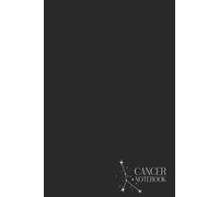 Premium 80-page lined notebook “Cancer notebook - Astro collection” - 15.24 x 22.86 cm (6 x 9 po) journal for writing, Note-Taking, and Organizing - Perfect for Work, School, or Personnal Use