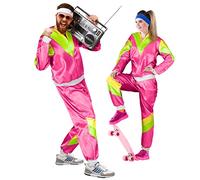 Premium 80s & 90s Retro Tracksuit I Assianzug I Costume I Gangster I Prolet I Bad Taste I Assi I Men I Ladies I Motto I Carnival I Fasching (Rosa I Verde I Giallo, XXL)