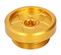 Premium Aluminum Alloy Engine Oil Filler Screw Plug Cover for GPZ1100 KL250 ZR-7 ZZR250 Gold Anodized Replacement for Motorcycle Engine Oil (Golden)
