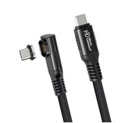 Premium Angled USB4 liquid - silicone magnetic cable, - 40Gbps, 240W, 8K, 0.5m, Black Premium Angled USB4 liquid silicone magne NEW