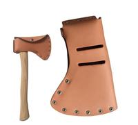 Premium Axe Holster, Leather Belt Mounted Carrier, Hatchet Hammer Holder For Stability, Soft Yet Tough Leather Material, Utility Tool Storage, Wearable Holder Forestry Yard Wood Cutting