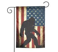 Premium Bandiera Di Festa 30X45Cm Bigfoot Ufo American Bandiere Da Giardino Bifacciale Benvenuto Bandiera Per Festa, Decorative Da Giardino, Vacanze