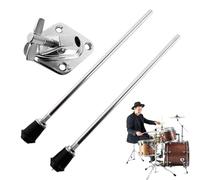 Premium Bass Drum Legs With Anti-skid Metal Feet - Ultimate Stability & Precision With 2x Foot Pedal Brackets | Heavy-duty Drum Feet Holder for Pro- Percussion Performance