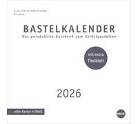 Premium-Bastelkalender weiß klein 2026: Zum Selbstgestalten und Behalten oder Verschenken: Zeigen Sie Ihre Kreativität mit dem Blanko-Kalender 2026. ... Format 17,5 x 17,5 cm. Stabiles Papier