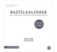 Premium-Bastelkalender weiß mittel 2026: Kalender zum Selbstgestalten: Zeigen Sie die liebsten Fotos und Erinnerungen. Wandkalender 2026. ... x 22 cm. Stabiles Papier & extra Titelblatt