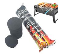 Premium BBQ Charcoal - Carbone di legna naturale per grigliare | Cenere bassa, bricchette di carbone leggero | Pulitore e carbone bruciante più a lungo per barbecue senza fumo e cucina all'aperto