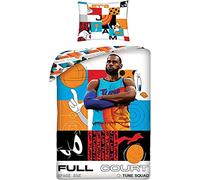 Premium - Biancheria da letto Space Jam 2 140 x 200 cm + copripiumino 70 x 90 cm, 100% cotone