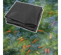 Premium Black Pond Liner - Flessibile HDPE Garden Fish Pond Membrana Sottostrato per acque Cortile Preformato 3x12m Copertura esterna Stagno