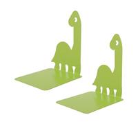 Premium Cartoon Book Fine, non slip multifunzionale Fine libro pesante Metal Book Storage per le librerie di armadi CD DVD (Dark Green Dinosaur)