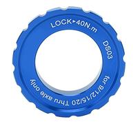 Premium Centerlock Lockring Anello di bloccaggio del rotore del disco in lega di alluminio per passante per mountain bike 26mm 44mm lavorato a CNC durevole antiruggine (Blu)