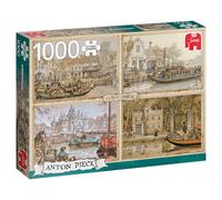 Premium Collection Anton Pieck - Canal Boats 1000 pcs Puzzle 1000 pz Landscape NEW
