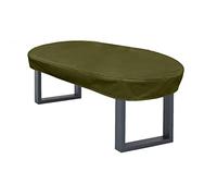Premium Copertura per i Mobili da Giardino Ovale 145x95x15 cm Custodia Protettiva Copri Copertura Rivestimento per Sedili Impermeabile Resistenza all'acqua di 6.000 mm 900 D 500 gr Verde Oliva