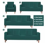 Premium Divano Cover Elastico Elasticizzato 1/2/3/4 Posto Fodera + 2 Federe