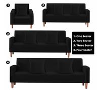 Premium Divano Cover Elastico Elasticizzato 1/2/3/4 Posto Fodera + 2 Federe