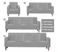 Premium Divano Cover Elastico Elasticizzato 1/2/3/4 Posto Fodera + 2 Federe