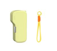 Premium duro Borsette Custodia per DJI Osmo Pocket 4 Pro Antiurto Scratch-resistente Scatola di immagazzinaggio di corsa con cinturino da polso e filtro Slot (Yellow)