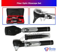 Premium Fibre Ottiche Otoscopio Oftalmoscopio Esami LED Diagnostico ENT Set