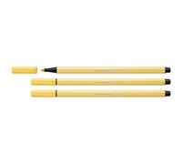 Premium Fibre-Tip Pen - STABILO Pen 68 - Pack of 1 - Light Yellow