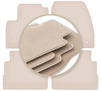 Premium-Fußmatten beige für Ford Kuga MK2 SUV 2012-2019