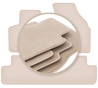 Premium-Fußmatten für: Daewoo Rezzo Minivan 2000-2011, beige