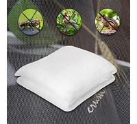 Premium Garden - Rete da giardino, 10 x 11 m, a maglia fine, per ortaggi e piante da frutto, riutilizzabile, anti-insetti, per carote e colture, colore: bianco