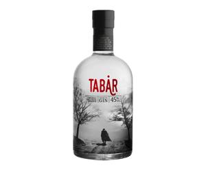 Premium Gin Tabar, l'originale della Bassa Modenese. Gin Distillato tra le nebbie dei fiumi Panaro e Secchia secondo una ricetta originale del 1814. 70cl, 45% Vol.