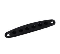 Premium Guitar String Through Body Bridge Plate - Zinc Alloy Electric Ferrules with Gold Finish for Enhanced and (Gold/)
