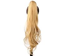 Premium Human Hair Ponytail Extension for Women, 32 pollici sintetico flessibile avvolgere intorno coda di cavallo lunghezza coda di cavallo estensioni biondo coda di cavallo posticci for le donne uso