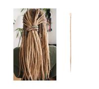Premium Human Hair Ponytail Extension for Women, Estensioni dei dreadlock fatti a mano da 20 pollici 5 fili Chiusure di dreadlock sintetici Trecce all'uncinetto Capelli 1,0 cm Treccia di torsione fint