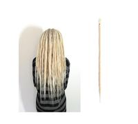 Premium Human Hair Ponytail Extension for Women, Estensioni dei dreadlock fatti a mano da 20 pollici 5 fili Chiusure di dreadlock sintetici Trecce all'uncinetto Capelli 1,0 cm Treccia di torsione fint