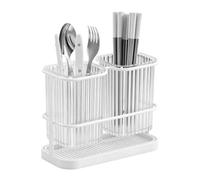 Premium Hygienic Utensil Organization - Professional Fork And Spoon Storage Container, Features Precision-Engineered Rapid-Drainage Geometry For Maximum Sanitation | High-Stability Anti-Tip Weig