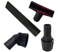 Premium Kit di Accessori per Aspirapolvere | 4 pezzi | con adattatore universale | adatto per AEG, Electrolux, Bosch, Dirt Devil, EIO, Einhell, Miele, Kärcher, Hoover, LG, Nilfisk, Rowenta, Siemens