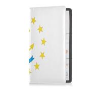 Premium Leather Car Registration and Insurance Card Holder Men Women Vehicle Glove Box per carte, Documento essenziale, Patente di guida Veicolo Documenti Bandiera Stati Uniti America Stato, Multi, 1