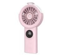 Premium Lightweight 260g Portable Mist Fan - High-Efficiency Humidifying Desktop Fan With Real-Time Power Monitor | Soft Fog Air Cooler Gift For Women, Concerts, Camping, And Outings