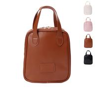 Premium Makeup Bag, New Portable Premium Makeup Bag, Portable Travel Makeup Bags, for women Friends (Brown)