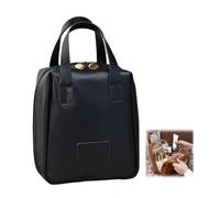 Premium Makeup Bags, Wide Open Portable Zipper Travel Cosmetic Bag, Makeup Case Organizer With Compartments And Handle, PU Largecapacity Waterproof Case Organizer (Black)