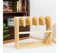 Premium Montessori - Supporto per tappetino da lavoro in legno a 5 scomparti, 60 x 50 cm, supporto per tappeti, organizer autoportante per aula e scuola domestica, materiali pratici per bambini e