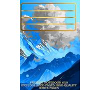 Premium Notebook: High quality matte cover - high quality writing white paper of 6x9 inch/301 lined pages
