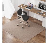 Premium Office Chair Mat for Carpet & Hard Floors Scratch-Resistant Non-Slip Desk Mat Washable Floor Protector rug for Home Office & Office Use (Brown 120x130cm)