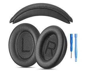 Premium Orecchio Pastiglie E V4 Fascia Compatibile Con Bose QC35 II Cuffie