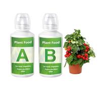 Premium Organic Liquid Fertilizer For Hydroponic And Garden Plants, A And B Hydroponic Nutrients For Indoor Outdoor Growth, Boosts Plant Health And Yields, White, 1 Piece