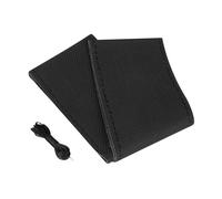 Premium Perforated, coprivolante in pelle - L - Ã 37/39 cm - Nero