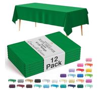 Premium Plastic Tablecloth 54in. x 108in. Rectangle Table Cover - Emerald Green by Exquisite