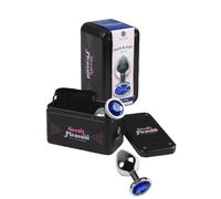Premium plug anale Medium gioiello blu confezione regalo Secret Pleasure