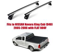 Premium Portapacchi Barre per Nissan Navara King Cabina D40 05-06 Piatto AL302 /
