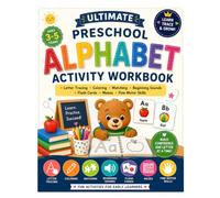 Premium Preschool Alphabet Activity Workbook: Letter Tracing • Coloring • Matching • Beginning Sounds • Flash Cards • Fine Motor Skills