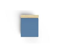 Premium Ranforce King Fitted Sheet (160 x 200 + 30 cm), 100% cotone, 155 thread Count, blu, morbido, resistente, lavabile in lavatrice a 30 °C, ideale per Cozy Bedrooms